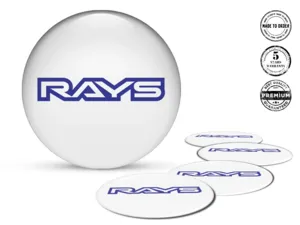 Rays Badge Marchio Ruota Stile Resina Cupola